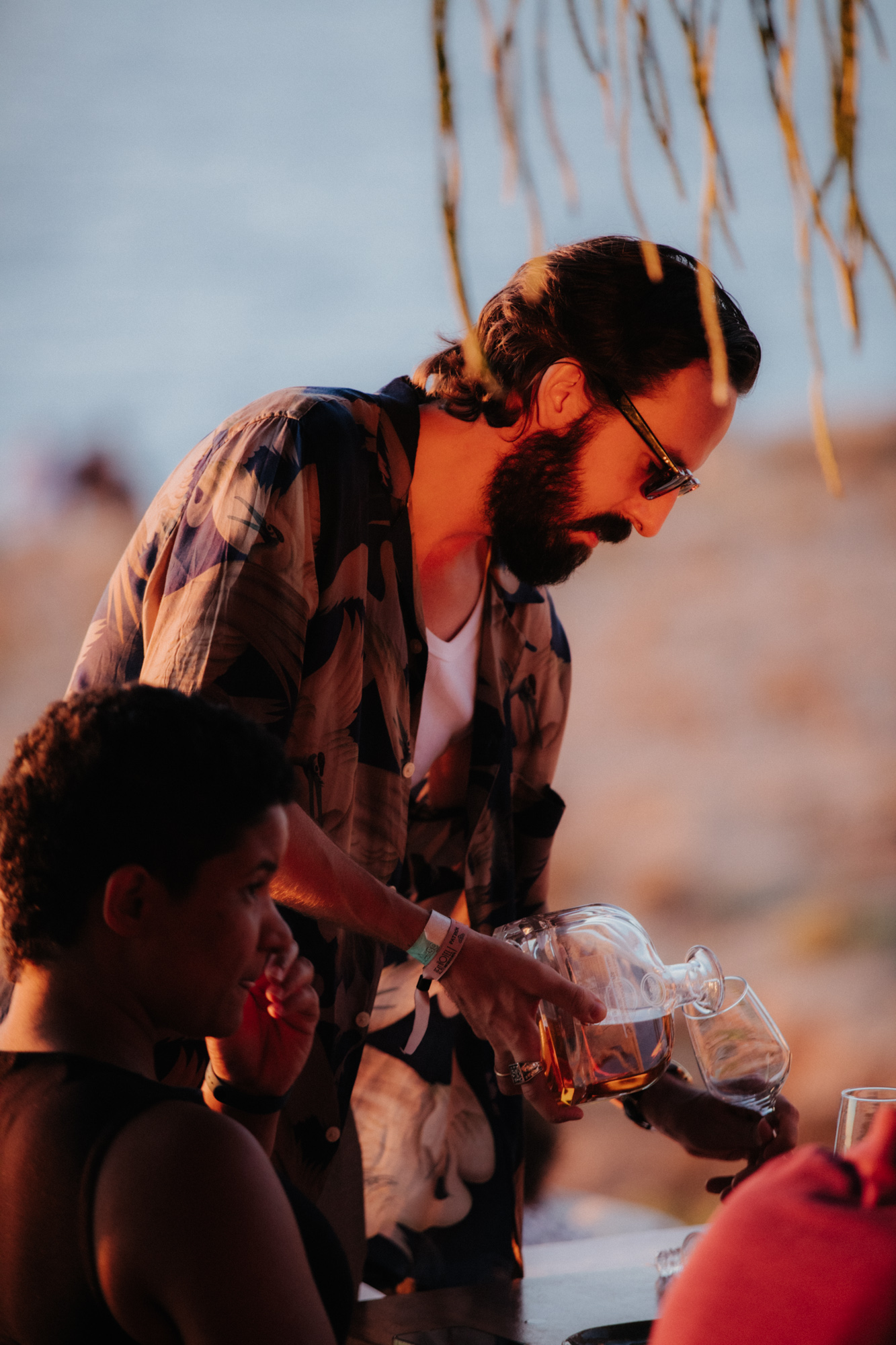 Patrón being poured for guests at Beat Hotel in Ibiza