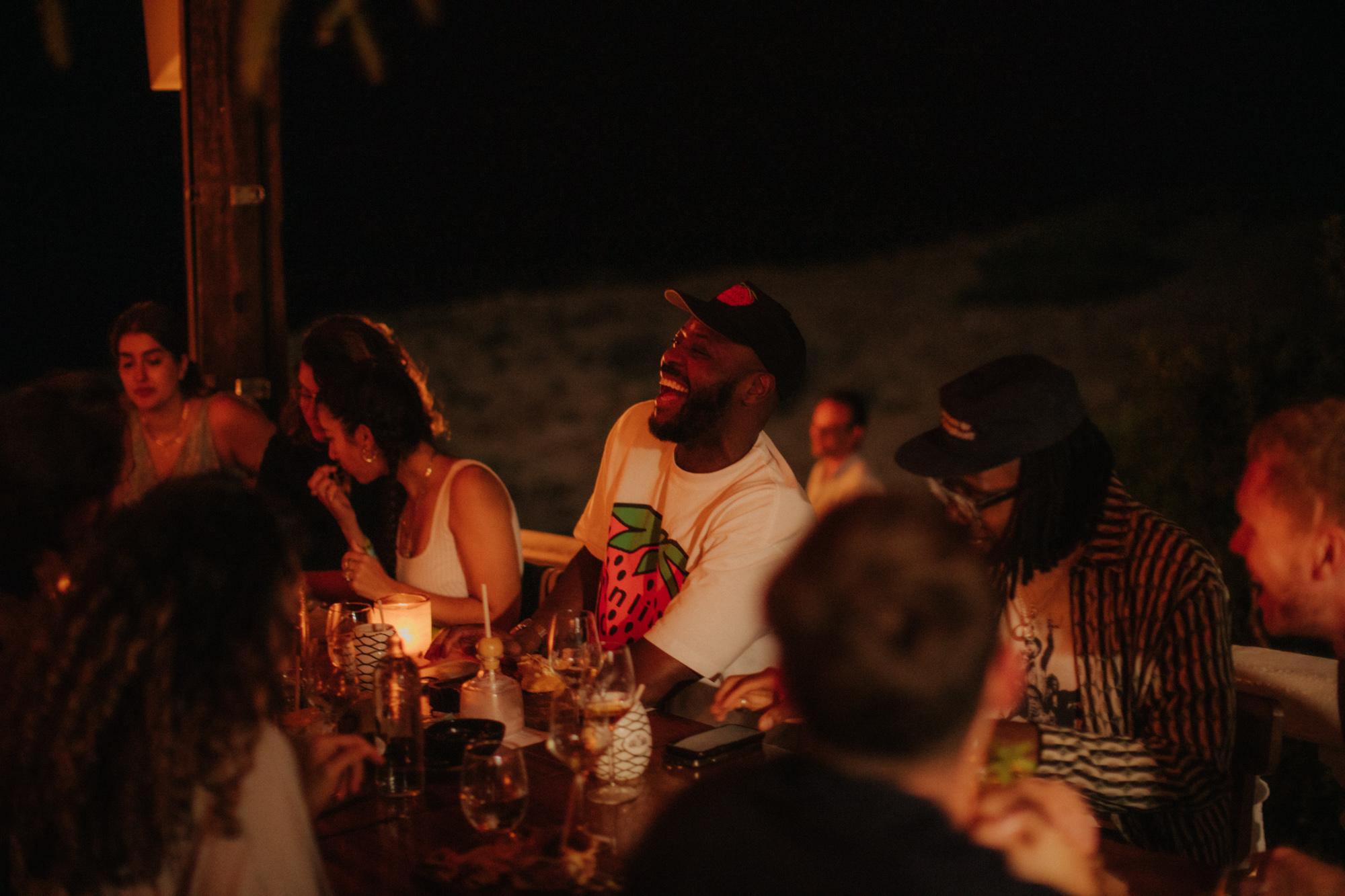 Guests sharing dinner at Beat Hotel